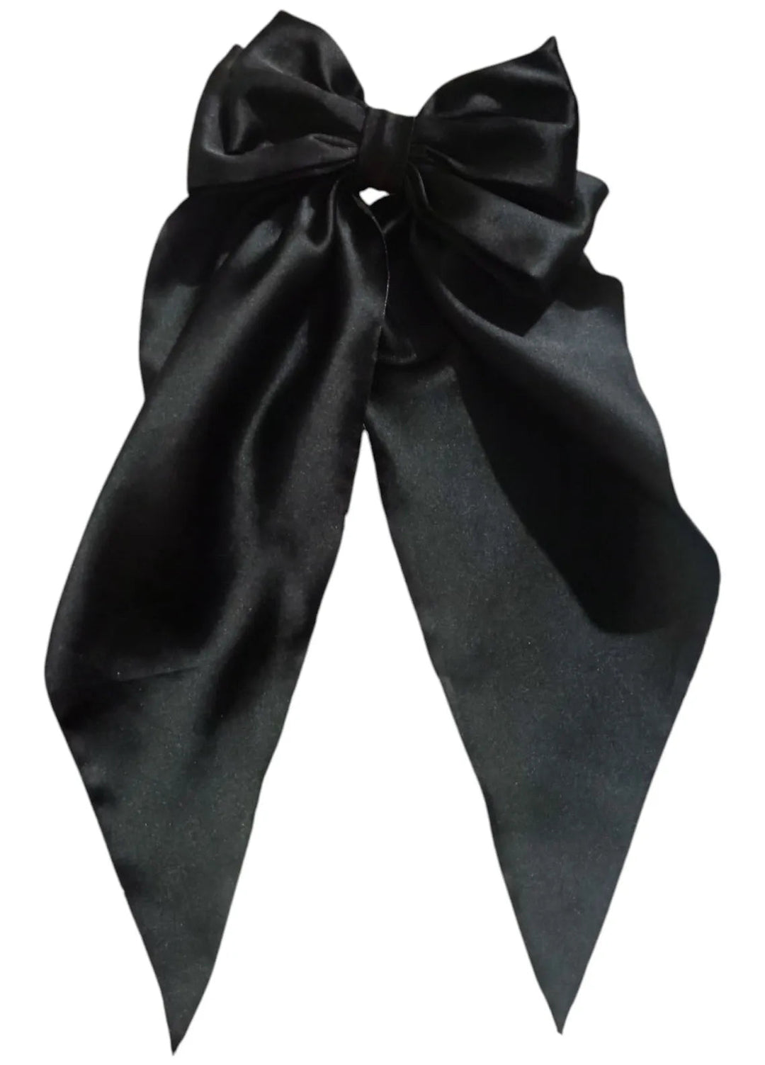 AWA Scrunchies Hairbow Satin Silk 1 Piece Midnight Noir