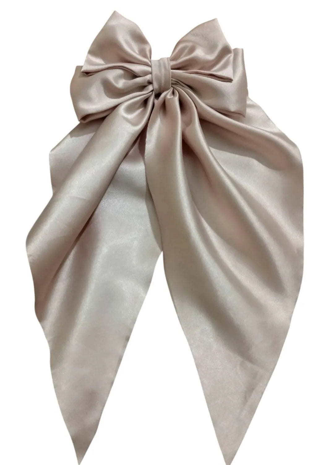 AWA Scrunchies Hairbow Satin Silk 1 Piece Moonlit Pearl
