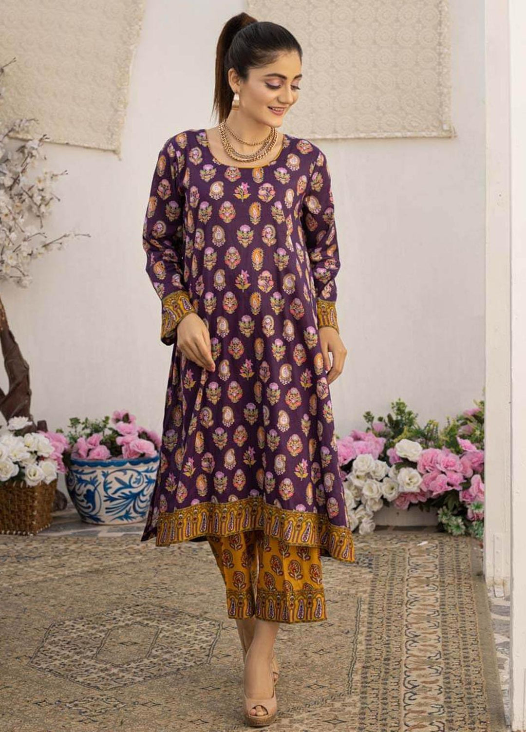 AY Textile Printed Lawn Suits Unstitched 2 Piece AYT232P AY-021 - Summer Collection