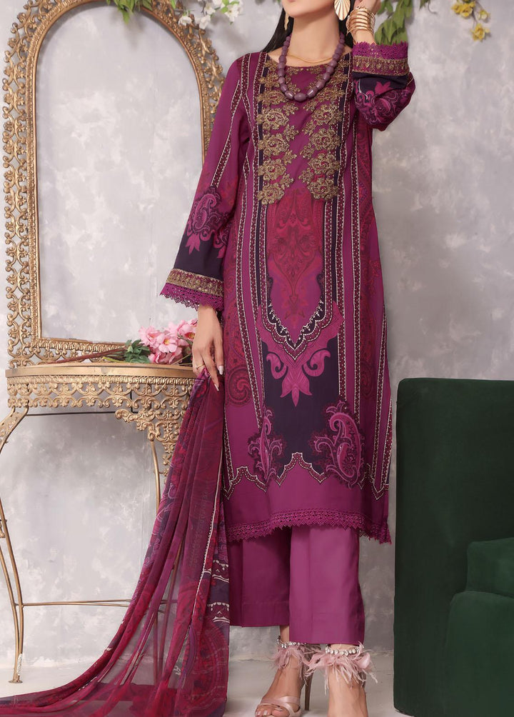 Ayesha Alishba By VS Textiles Embroidered Lawn Suits Unstitched 3 Piece VS23AA D-13 - Summer Collection