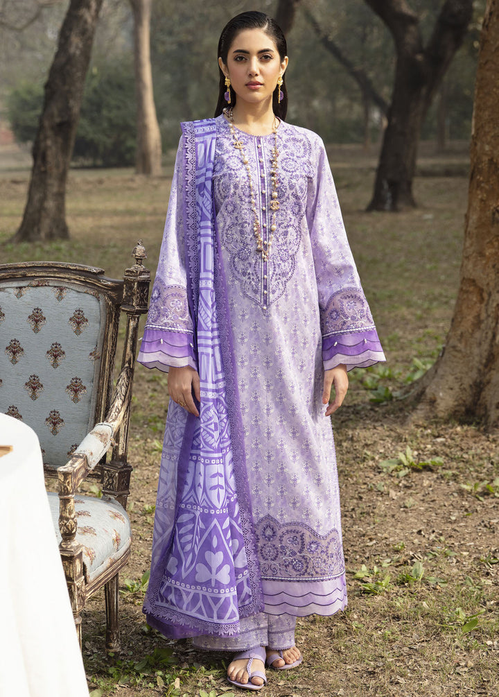 Ayzel By Afrozeh Embroidered Lawn Suits Unstitched 3 Piece AAF24SD AZL-V1-07 Freesia - Summer Collection