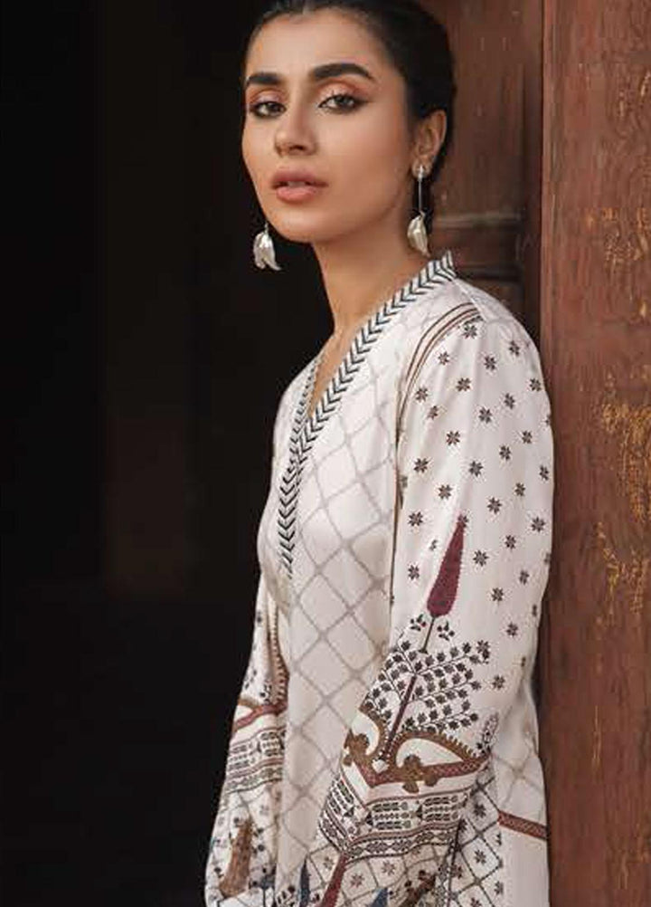 Azal by Cross Stitch Embroidered Cotton Satin Suits Unstitched 2 Piece CS21AS 20 PERSIAN CYPRESS - Winter Collection