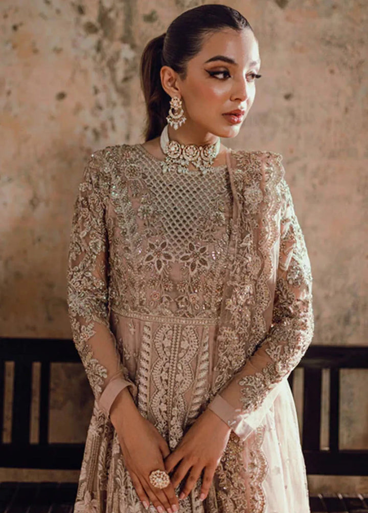 Azure Embroidered Net Suit Unstitched 3 Piece AZ24W Nayaab - Formals Collection
