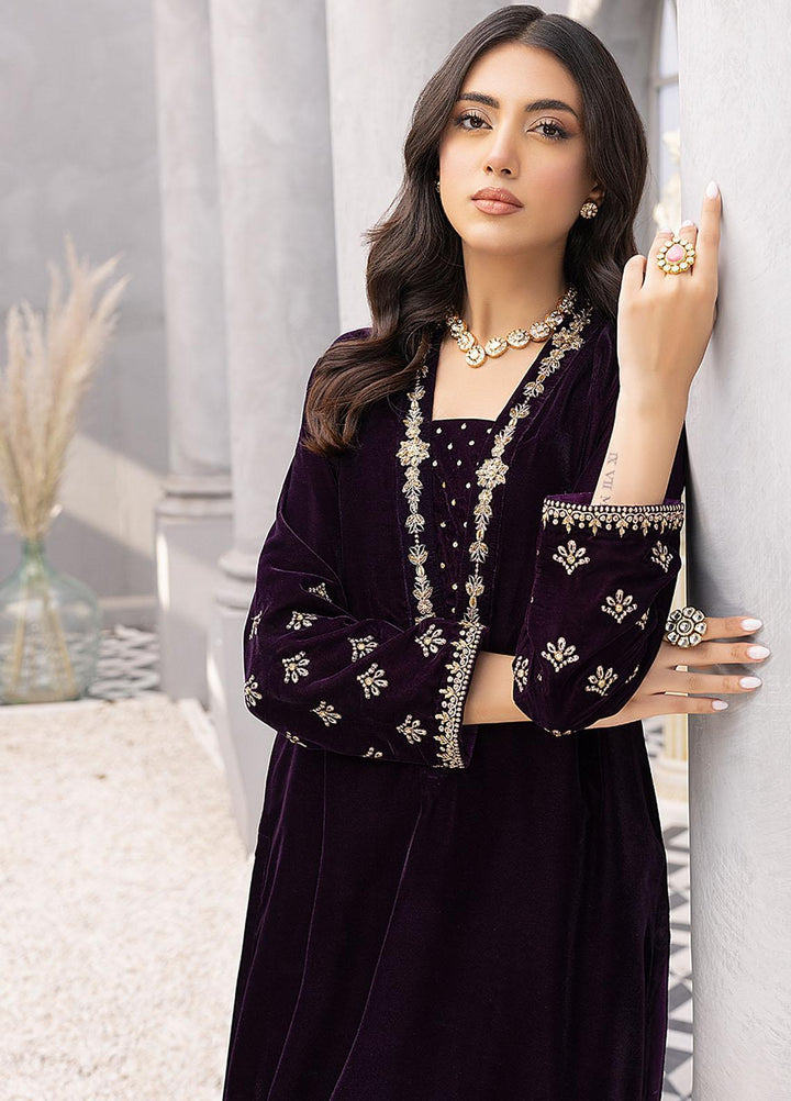 Azure Luxury Pret Embroidered Velvet 2 Piece Dress AZU22VL Vivid Glam 329