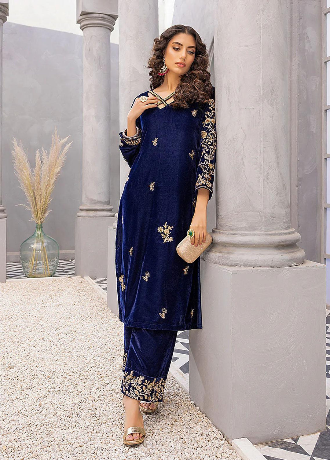 Azure Pret Luxury Velvet 2 Piece Sea Breeze