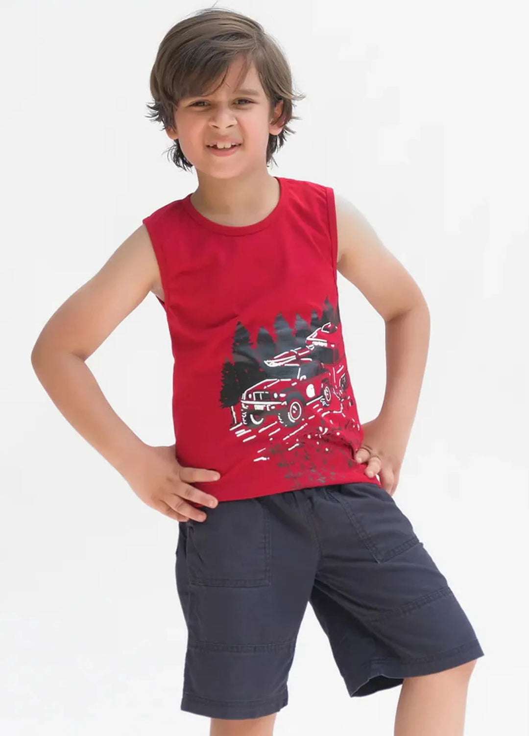 Baby Nest Boys Sando Disney Cars Maroon