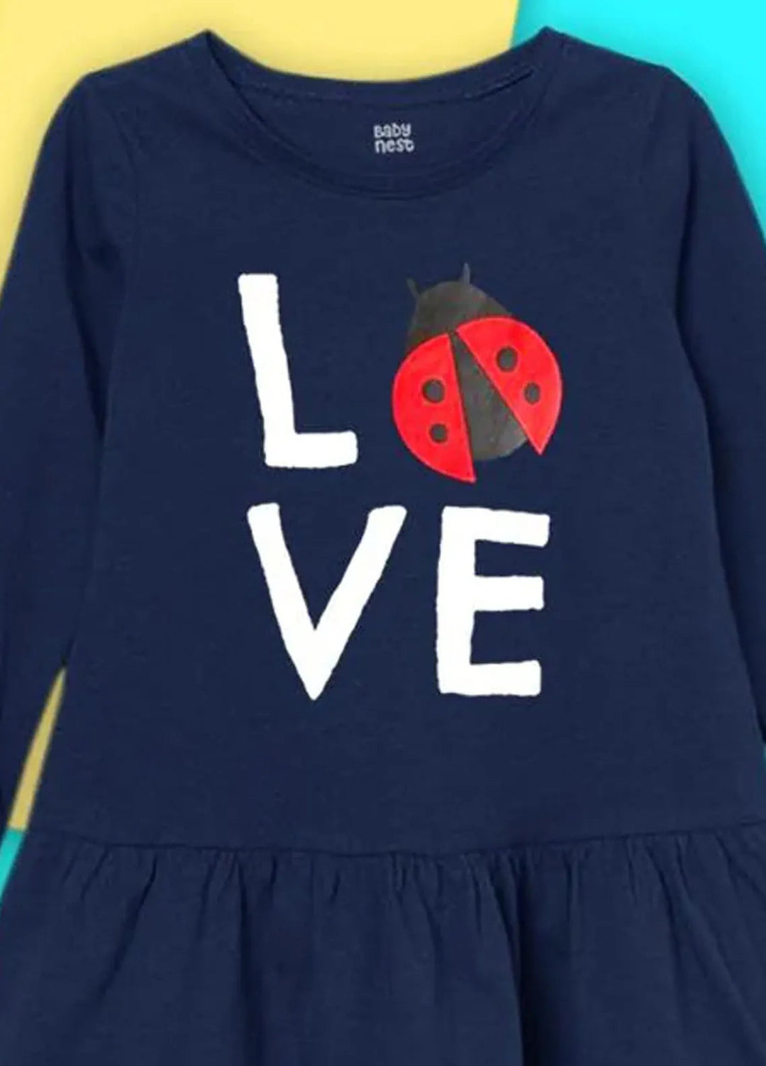 Baby Nest Frock Frocks Love BNBPF-52-D8 Blue