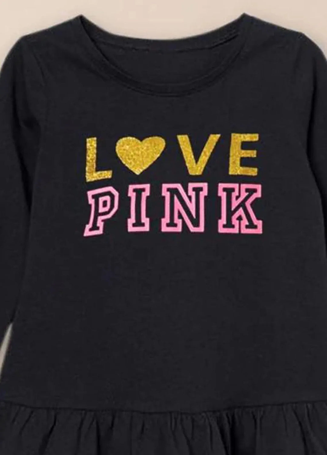 Baby Nest Frock Frocks Love Pink BNBPF-46-D6 Black