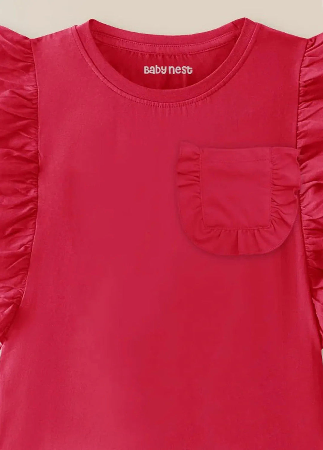 Baby Nest Girls T Shirt Tee Summer Hot Pink