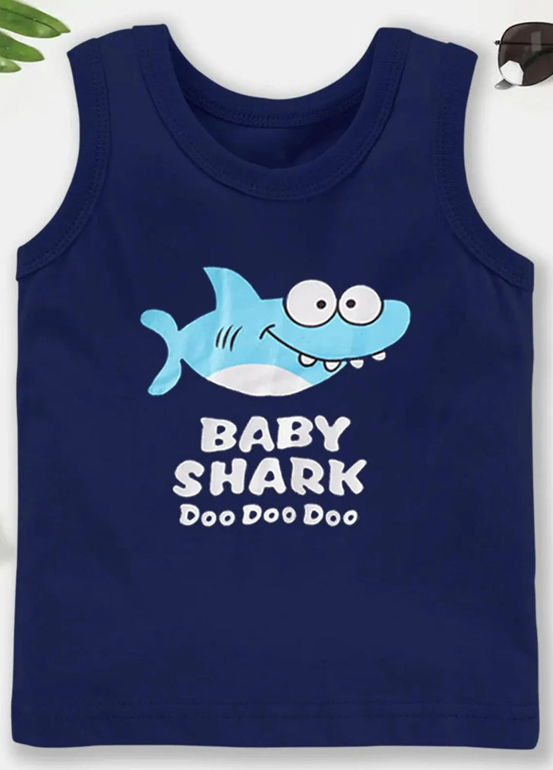 Baby Nest Kids Sando Bnbbs-100 Baby Shark Blue