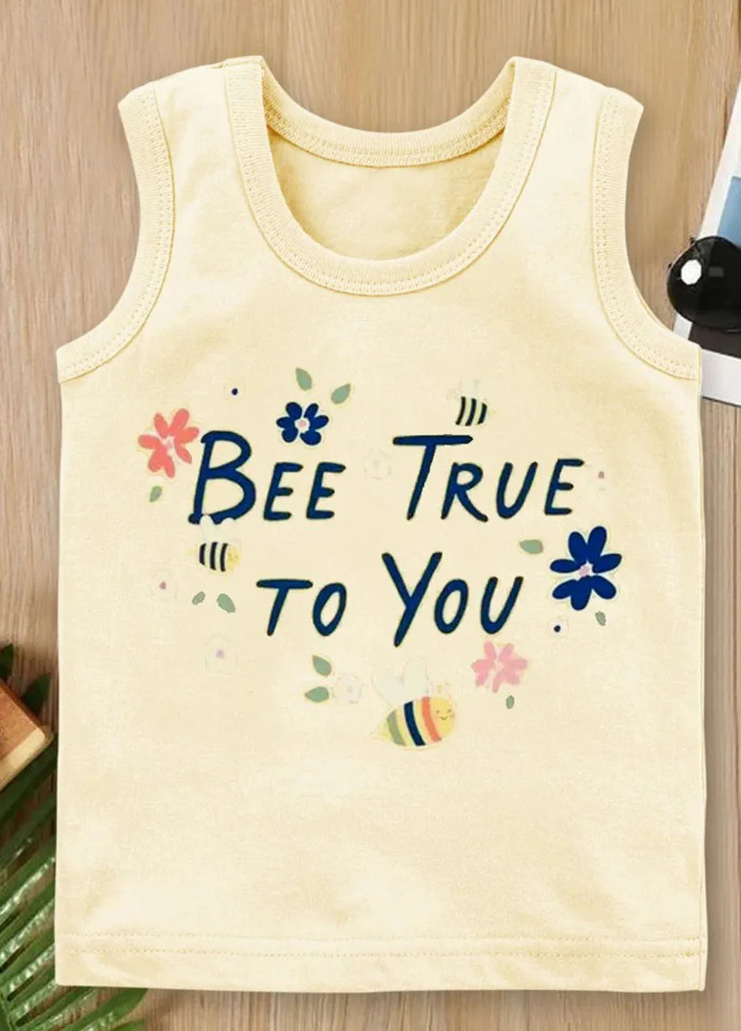 Baby Nest Kids Sando Bnbbs-161 Bee True To You Off White