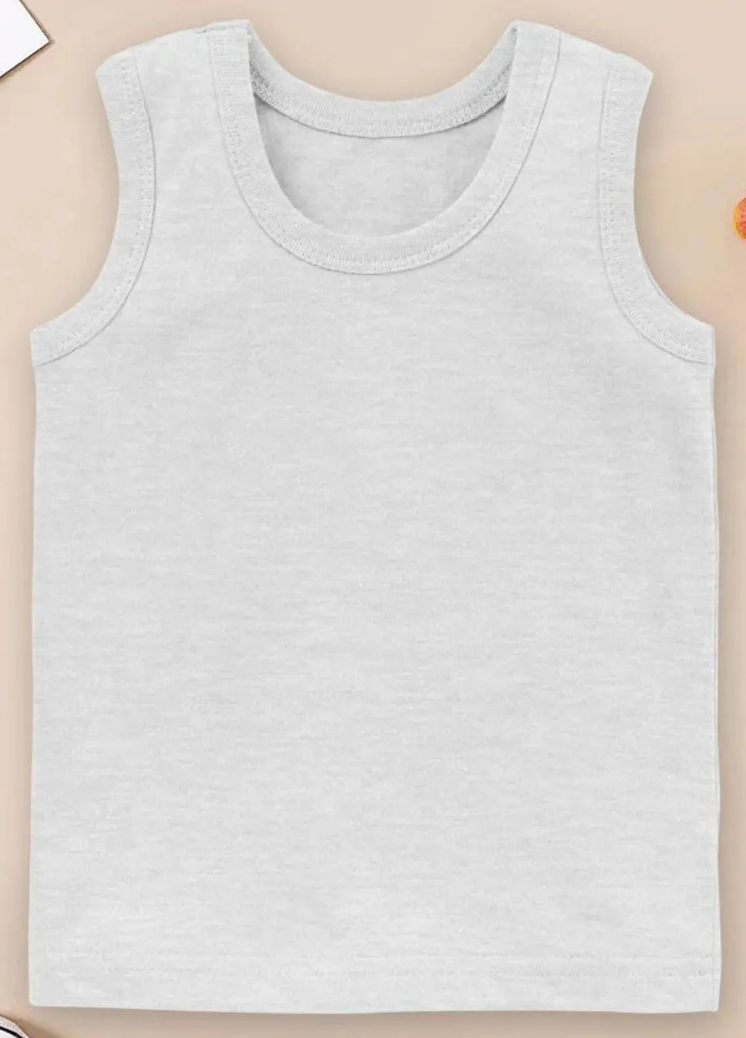 Baby Nest Kids Sando Bnbbs-174 Plain Heather Grey