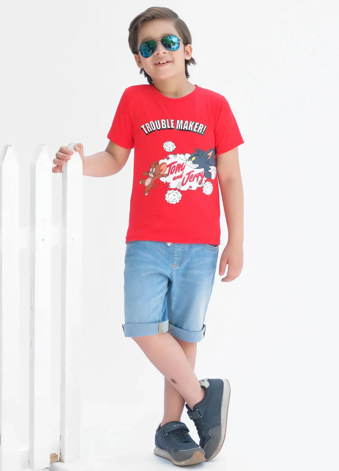 Baby Nest Kids T Shirt Trouble maker SBT-350