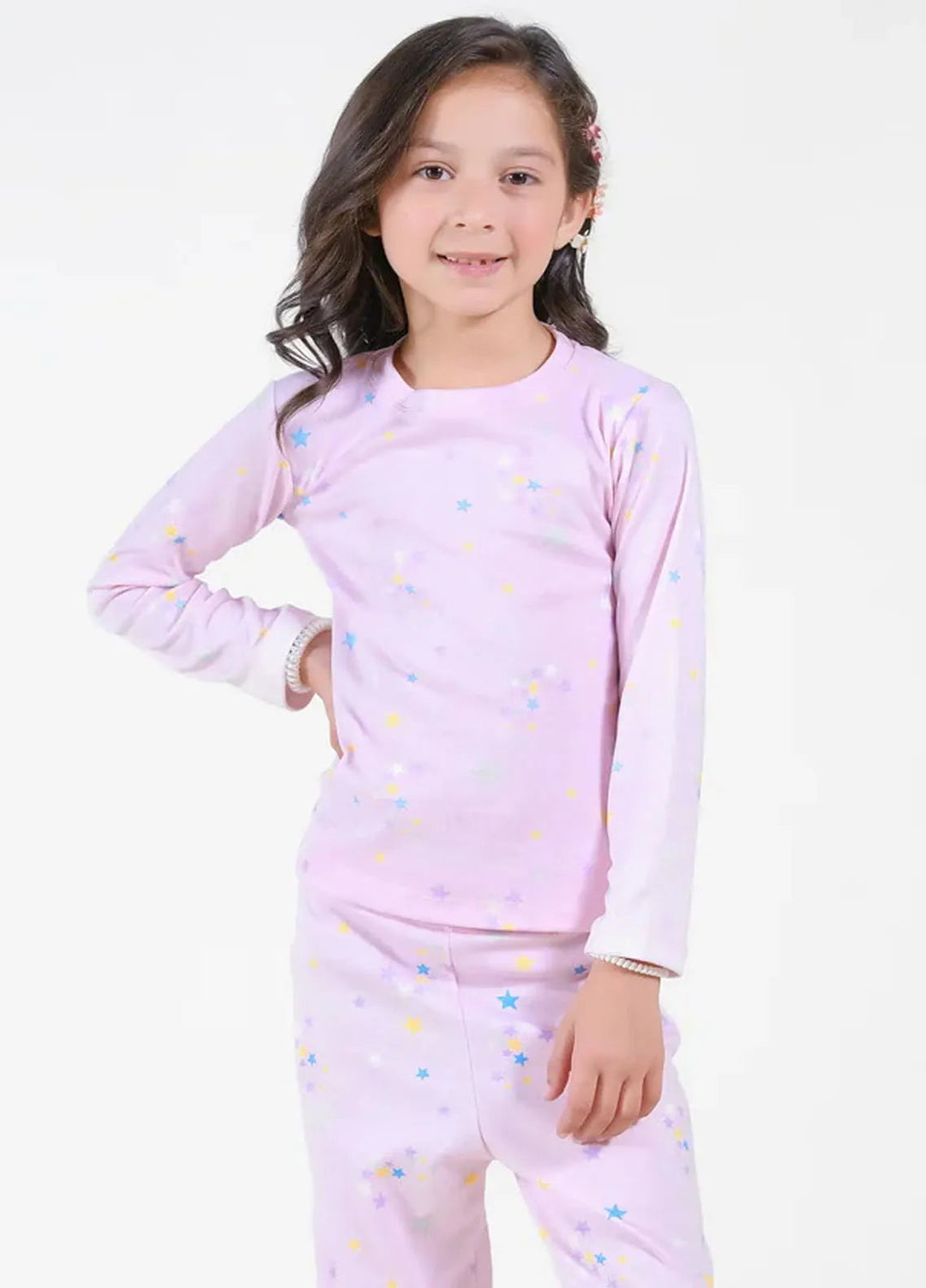 Baby Nest Pret Casual Night Suit Star-Pink