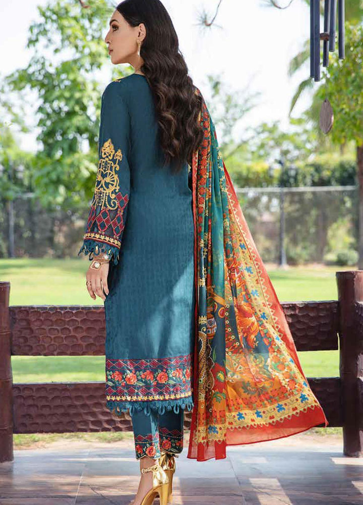 Banafsheh Embroidered Lawn Suits Unstitched 3 Piece BFPEL22 BNP/11 - Summer Collection
