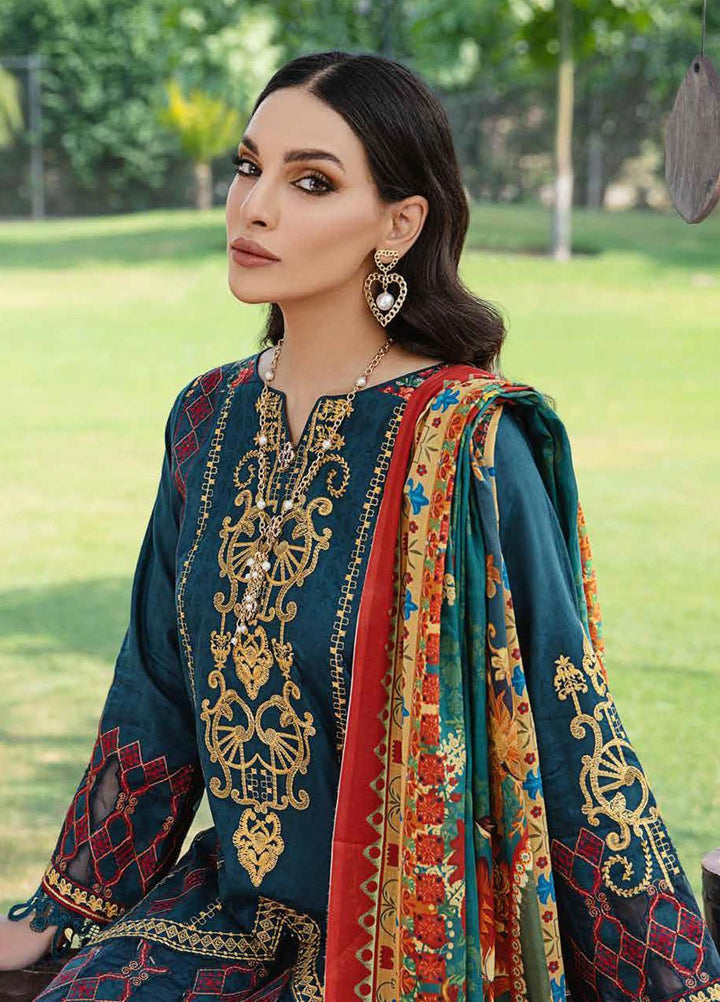Banafsheh Embroidered Lawn Suits Unstitched 3 Piece BFPEL22 BNP/11 - Summer Collection