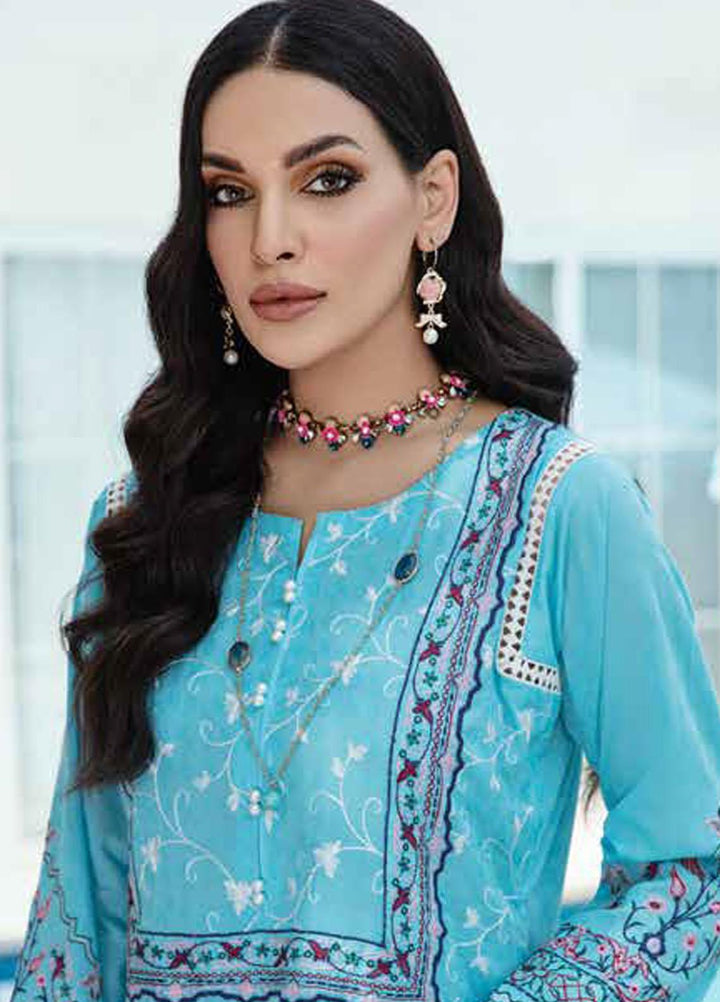 Banafsheh Embroidered Lawn Suits Unstitched 3 Piece BFPEL22 BNP/12 - Summer Collection
