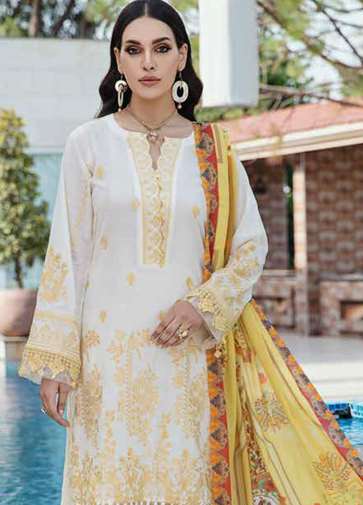 Banafsheh Embroidered Lawn Suits Unstitched 3 Piece BFPEL22 BNP/13 - Summer Collection