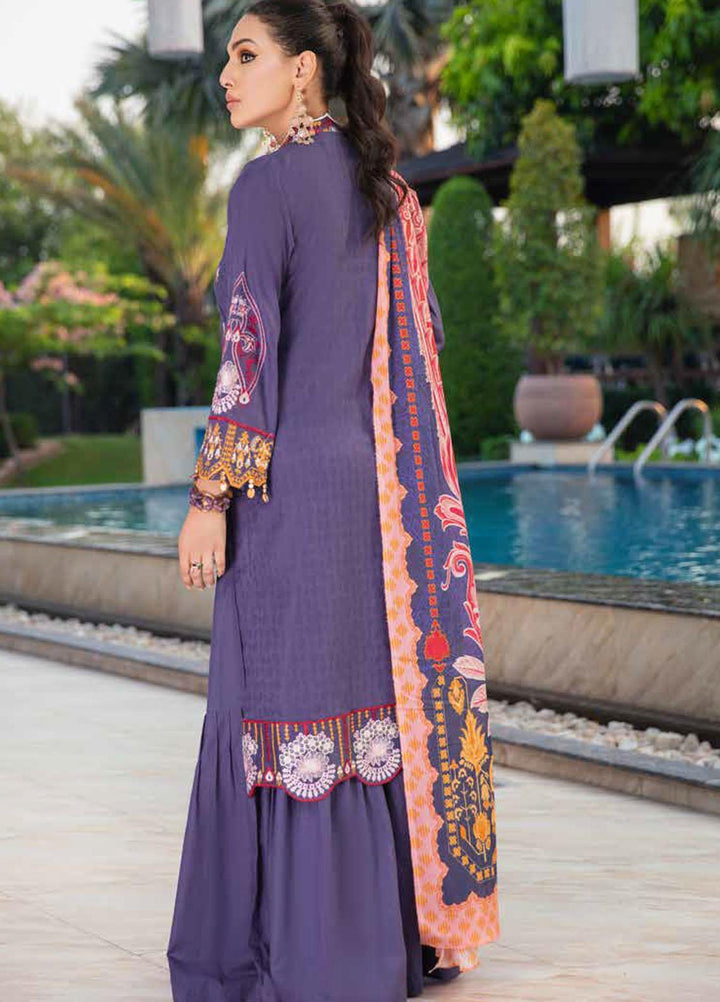 Banafsheh Embroidered Lawn Suits Unstitched 3 Piece BFPEL22 BNP/14 - Summer Collection