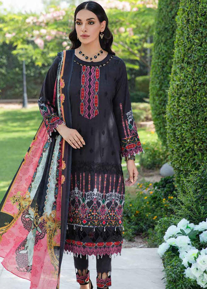 Banafsheh Embroidered Lawn Suits Unstitched 3 Piece BFPEL22 BNP/18 - Summer Collection