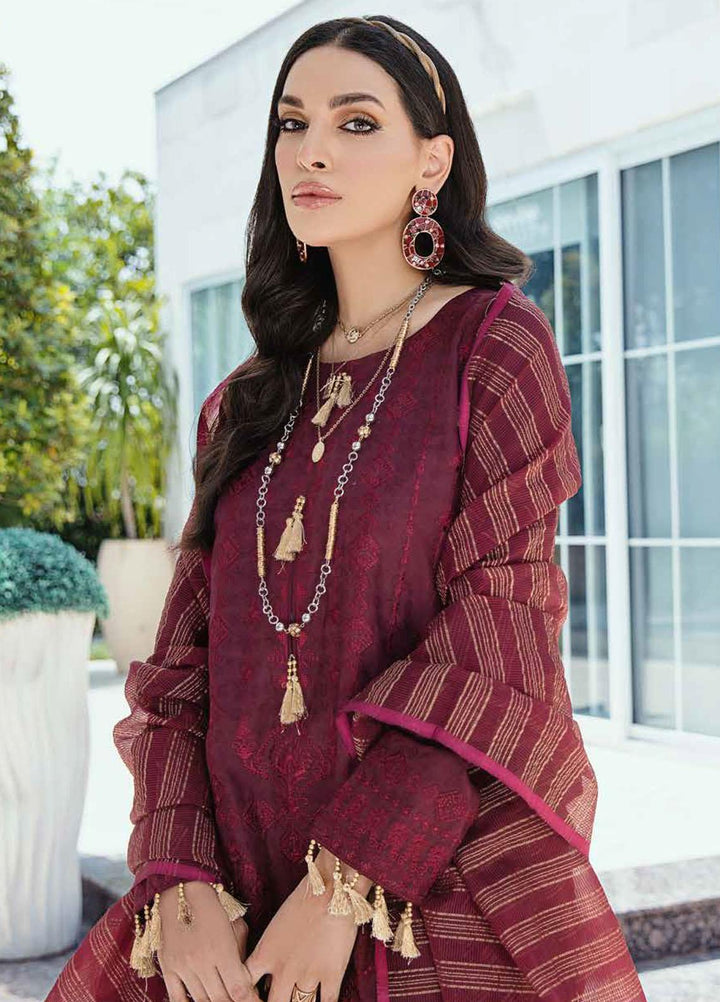 Banafsheh Embroidered Lawn Suits Unstitched 3 Piece BFPEL22 BNP/20 - Summer Collection