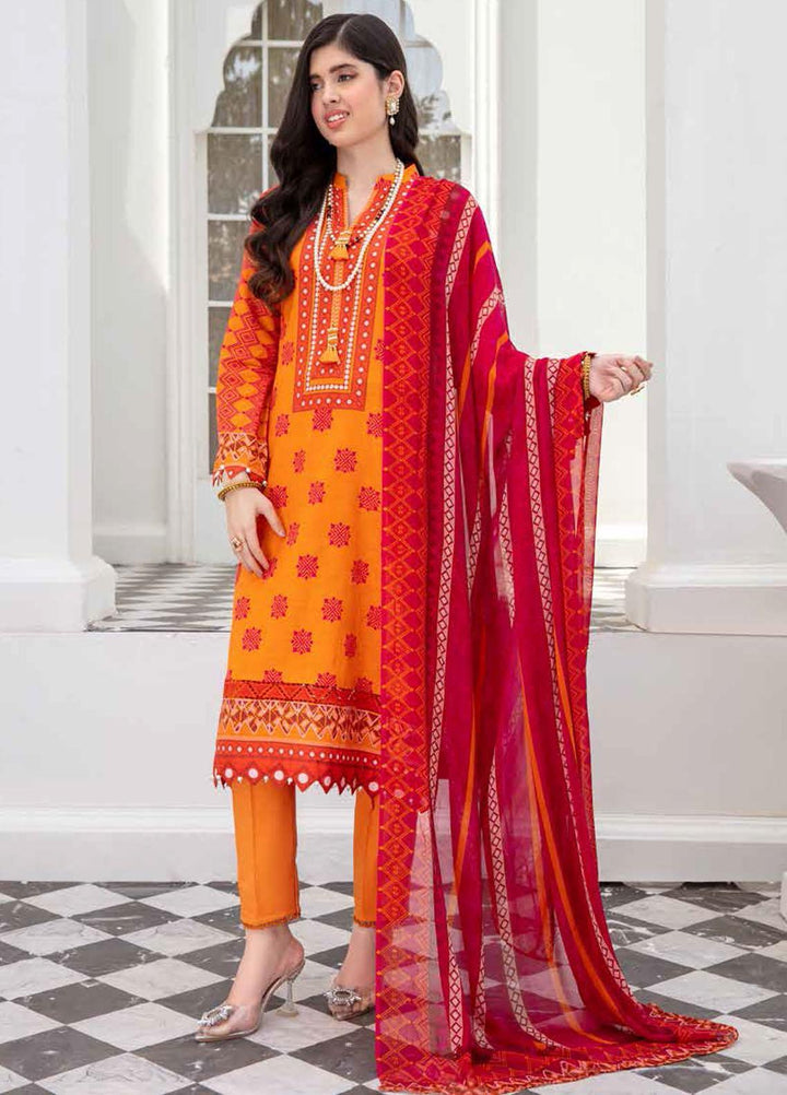 Banafsheh Printed Lawn Suits Unstitched 3 Piece BF22L BNP-01 - Summer Collection