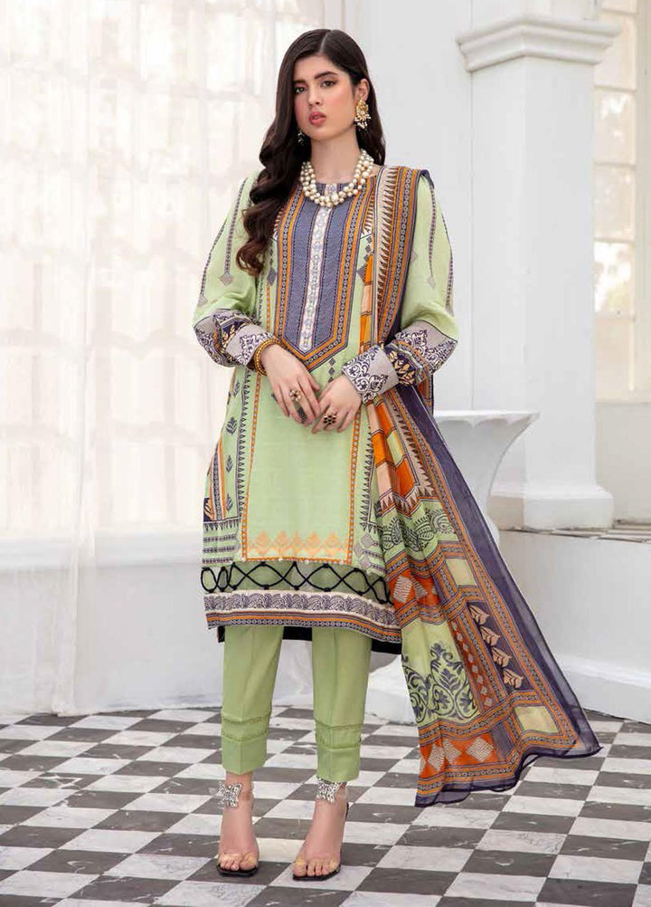 Banafsheh Printed Lawn Suits Unstitched 3 Piece BF22L BNP-03 - Summer Collection