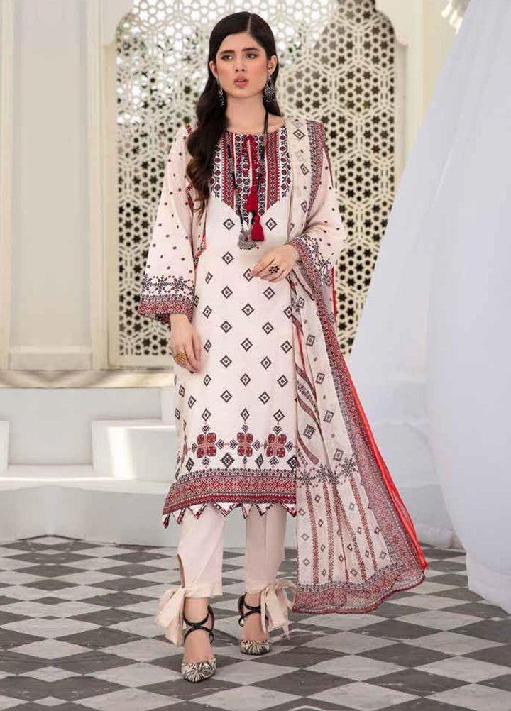 Banafsheh Printed Lawn Suits Unstitched 3 Piece BF22L BNP-04 - Summer Collection