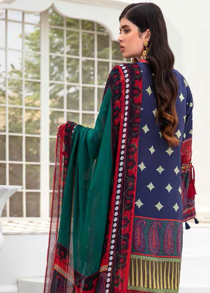 Banafsheh Printed Lawn Suits Unstitched 3 Piece BF22L BNP-05 - Summer Collection