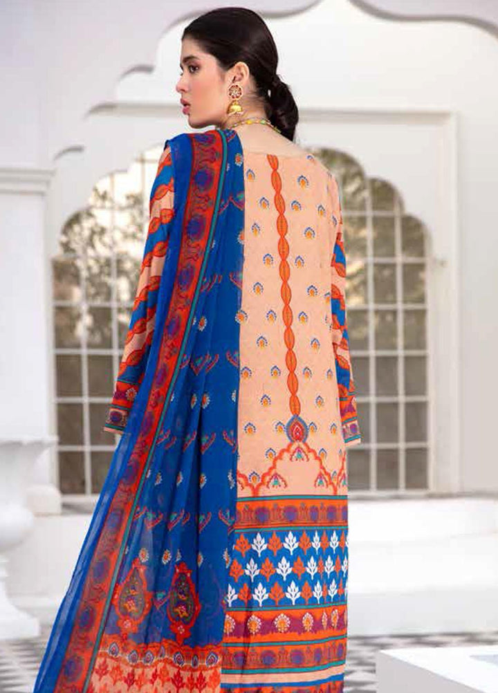 Banafsheh Printed Lawn Suits Unstitched 3 Piece BF22L BNP-09 - Summer Collection