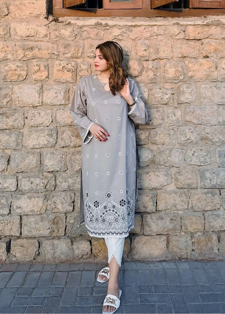 Bareeq Embroidered Pret Cambric Kurti Insiya