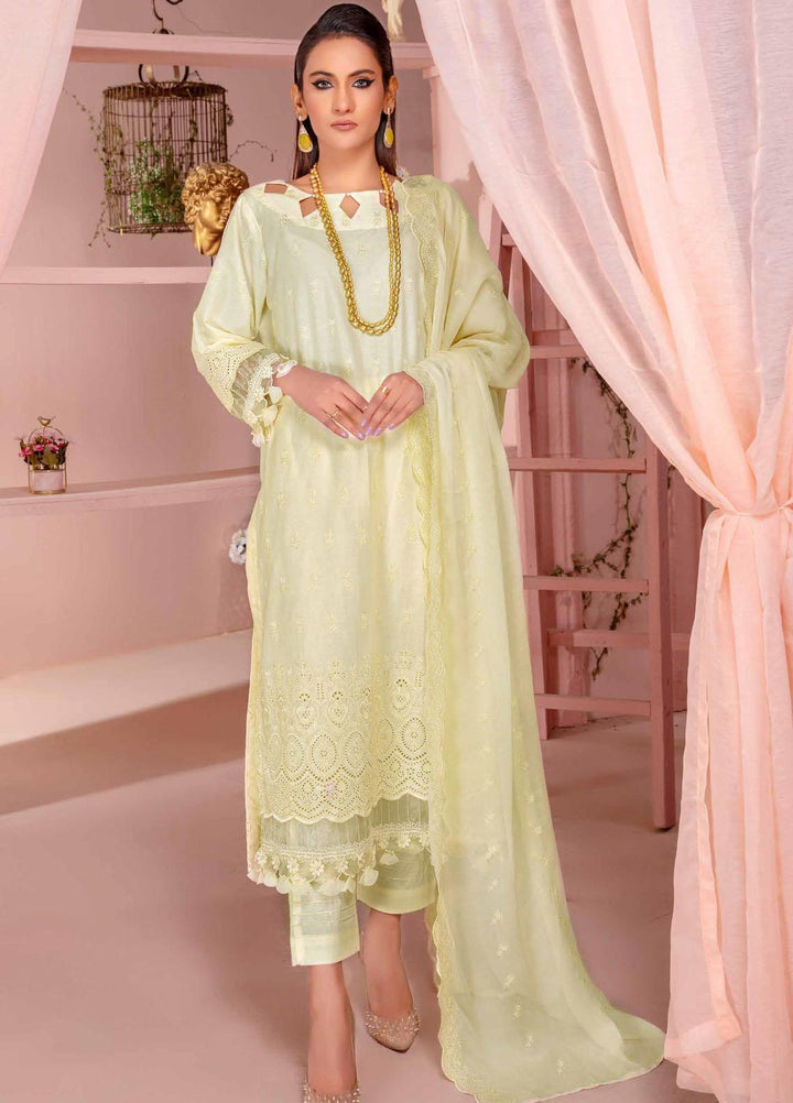 Bareeze By Aalaya Embroidered Lawn Suits Unstitched 3 Piece ALY23-B4 D-10 - Summer Collection