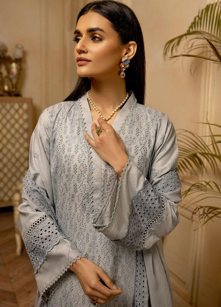 Bareeze By Aalaya Embroidered Lawn Suits Unstitched 3 Piece ALY23B-V3 D-8 - Luxury Summer Collection