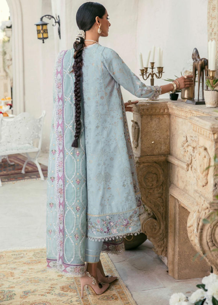 Baroque Embroidered Lawn Suit Unstitched 3 Piece BQ22E BQU-BL08-D02 - Eid Collection