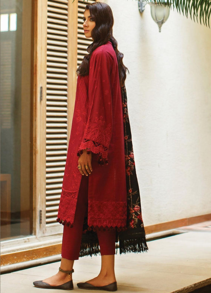 Baroque Embroidered Khaddar Suits Unstitched 3 Piece BQ21KW 02- FROLY - Winter Collection