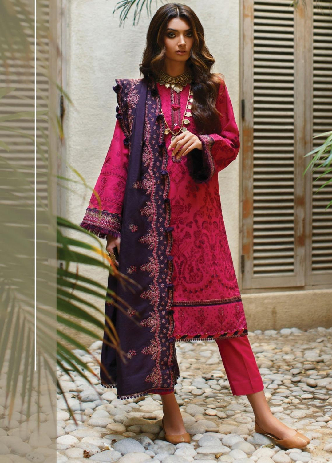 Baroque Embroidered Khaddar Suits Unstitched 3 Piece BQ21KW 09- COSMIC - Winter Collection