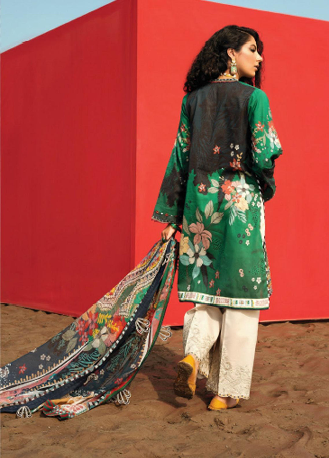 Baroque Embroidered Lawn Suits Unstitched 3 Piece BQ21SL 03 Elowen - Summer Collection