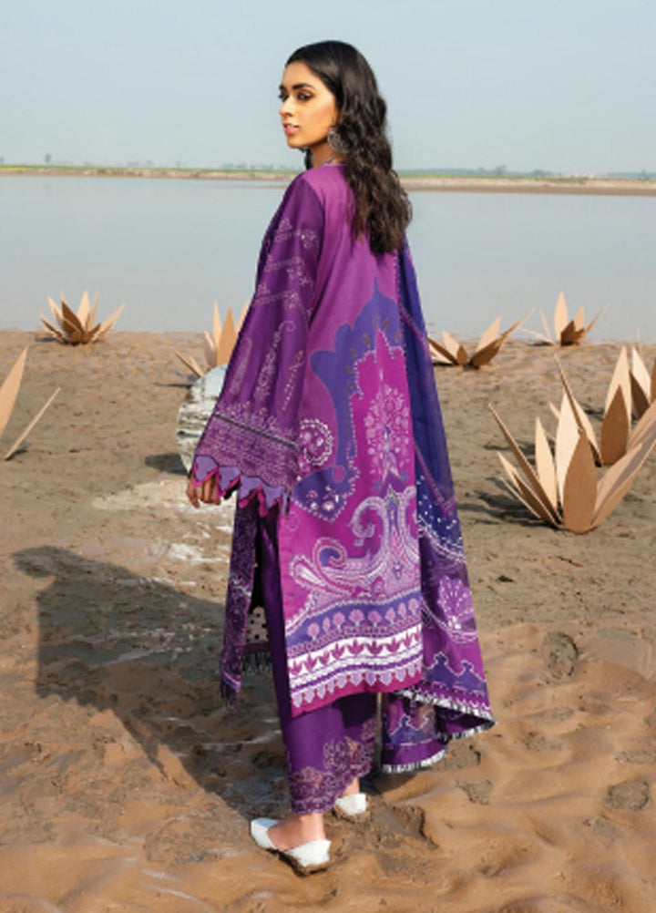 Baroque Embroidered Lawn Suits Unstitched 3 Piece BQ21SL 05 Allium - Summer Collection