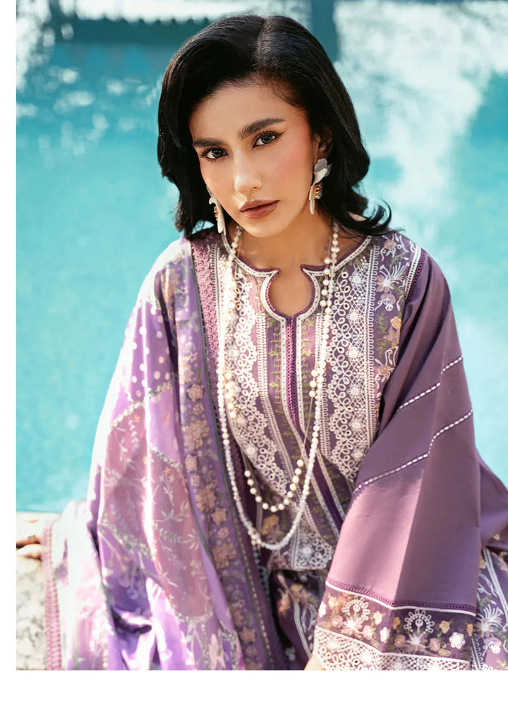 Bin Ilyas Embroidered Lawn Suits Unstitched 3 Piece BI25SE 311-A - Winter Collection