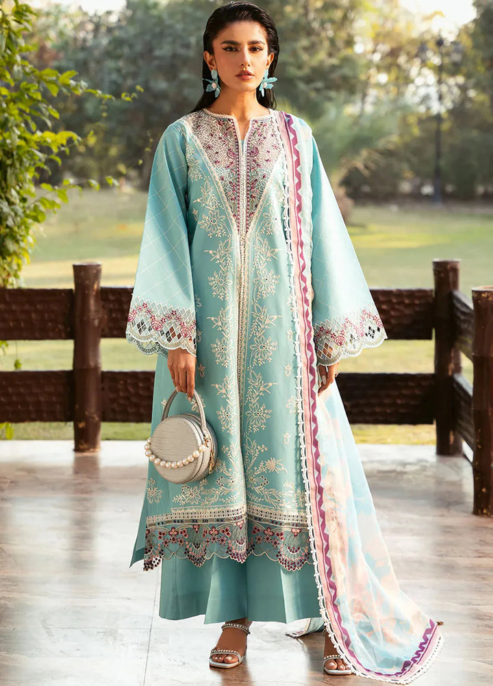 Bin Ilyas Embroidered Lawn Suits Unstitched 3 Piece BI25SE 312-A - Winter Collection