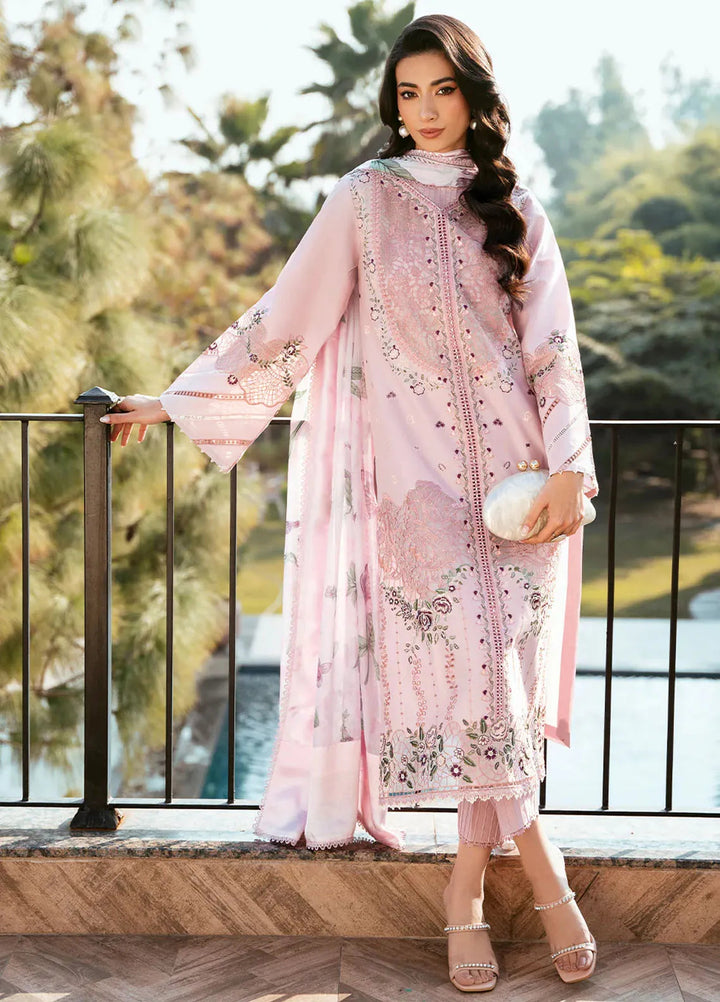 Bin Ilyas Embroidered Lawn Suits Unstitched 3 Piece BI25SE 313-B - Winter Collection