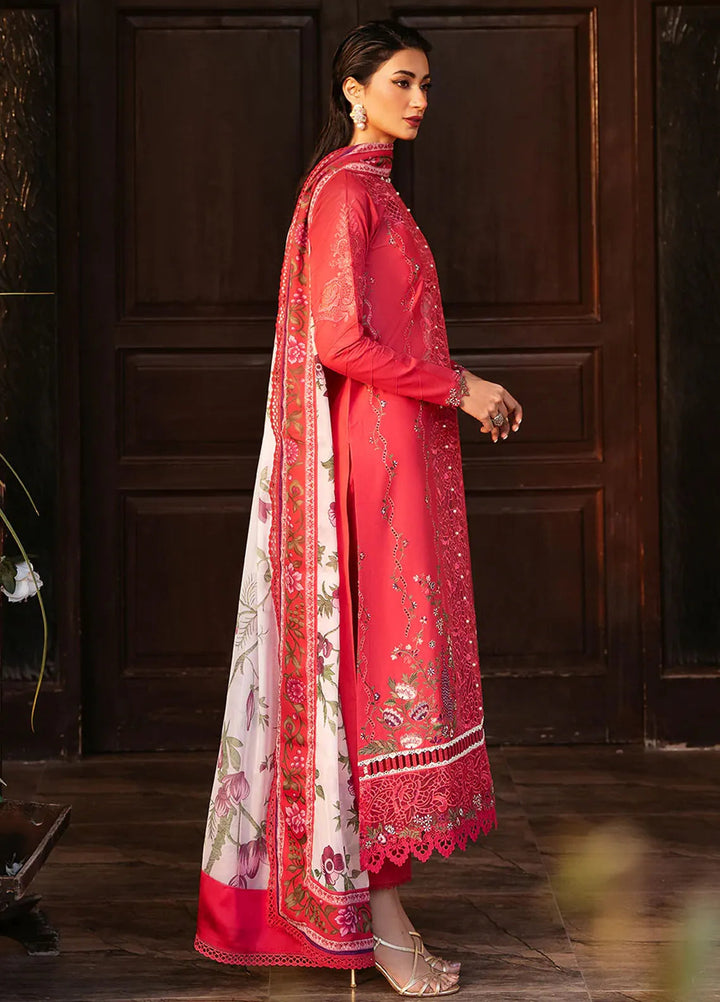 Bin Ilyas Embroidered Lawn Suits Unstitched 3 Piece BI25SE 314-A - Winter Collection