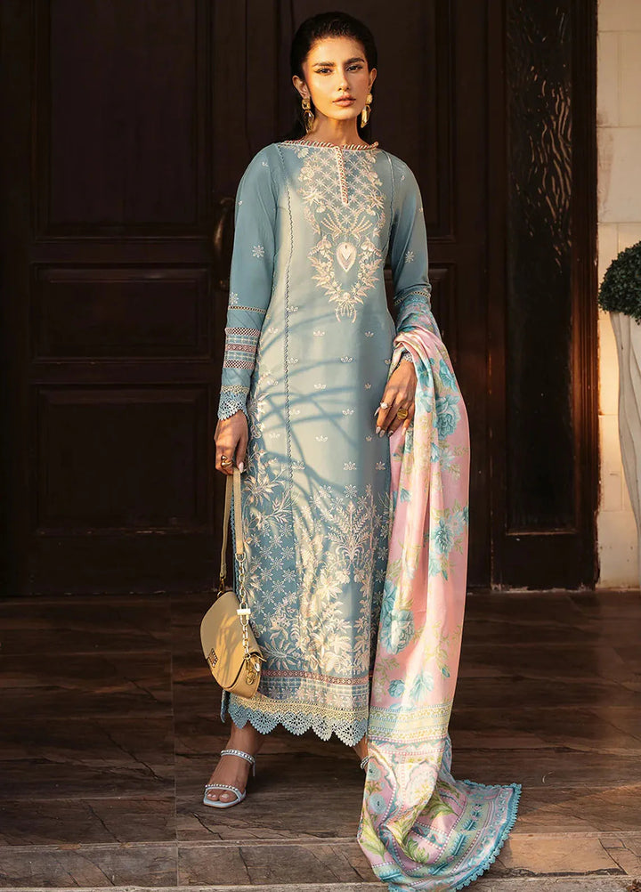 Bin Ilyas Embroidered Lawn Suits Unstitched 3 Piece BI25SE 316-B - Winter Collection