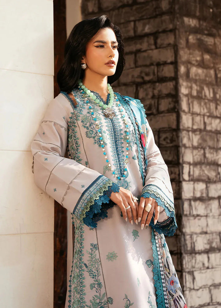Bin Ilyas Embroidered Lawn Suits Unstitched 3 Piece BI25SE 317-B - Winter Collection