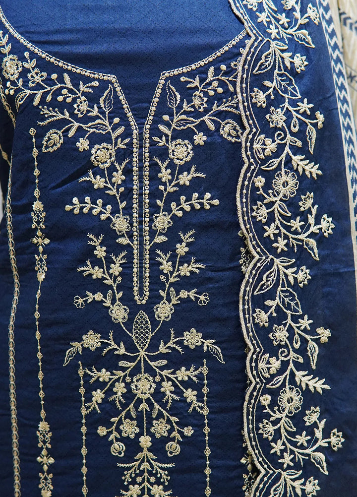 Bin Saeed Embroidered Lawn Suit Unstitched 3 Piece Suit BS24E D-591 - Summer Collection
