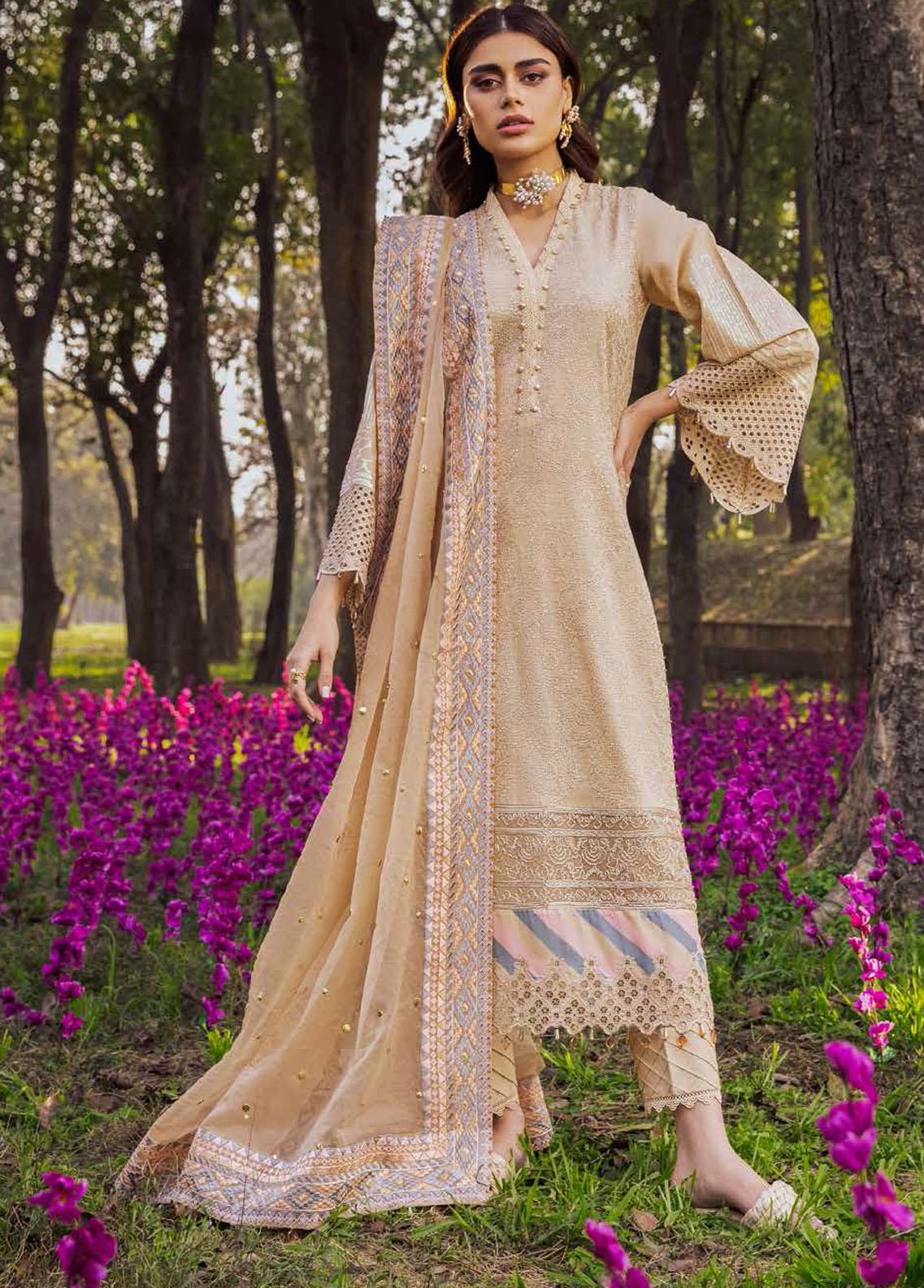 Sehra By Nureh Embroidered Lawn Suits Unstitched 3 Piece NU24SS Aroosh NE-76 - Summer Collection