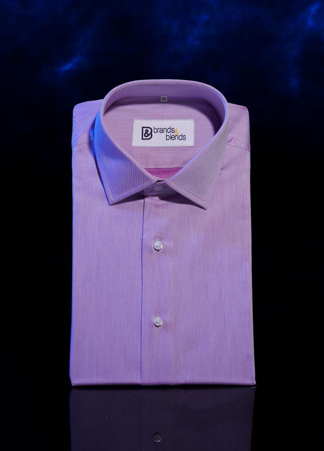 Brands & Blends Cotton Formal Shirts for Men - Light Pink