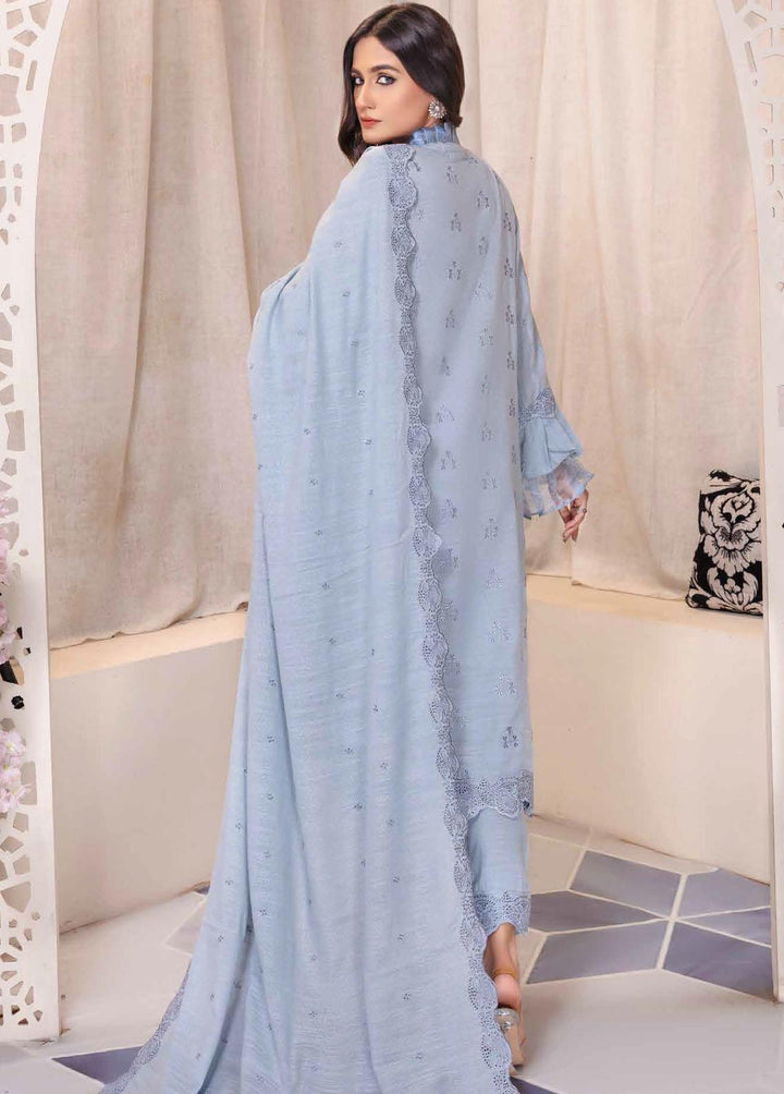 Breeze By Aalaya Embroidered Slub Suits Unstitched 3 Piece ALY22BS DE-03 - Winter Collection