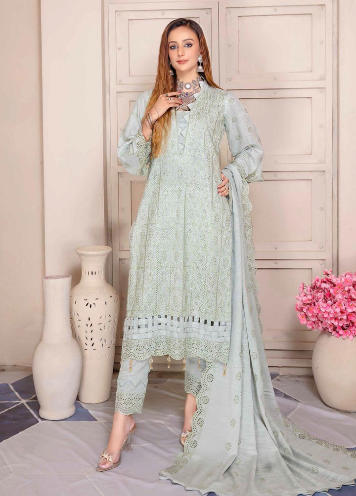 Breeze By Aalaya Embroidered Slub Suits Unstitched 3 Piece ALY22BS DE-06 - Winter Collection