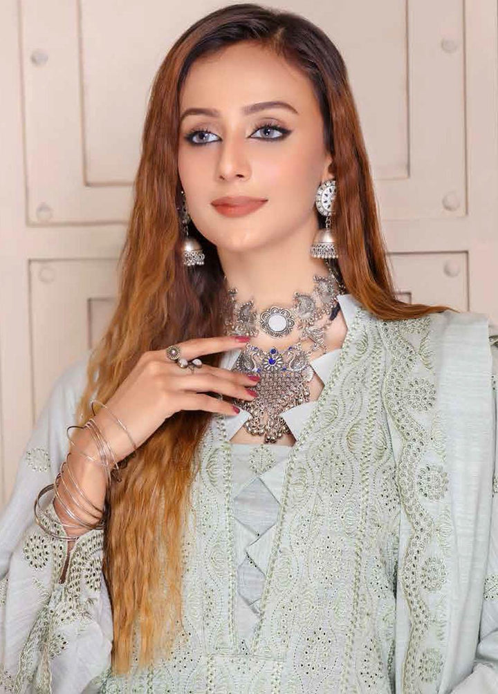 Breeze By Aalaya Embroidered Slub Suits Unstitched 3 Piece ALY22BS DE-06 - Winter Collection